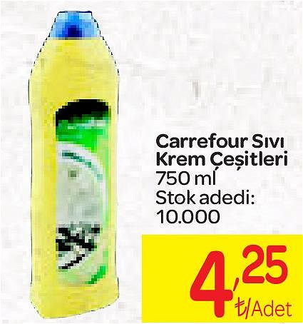 Carrefour Sıvı Krem Çeşitleri 750 ml image