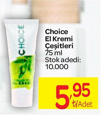 Choice El Kremi Çeşitleri 75 ml image