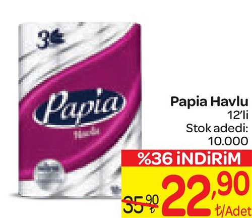 Papia Havlu 12'li  image