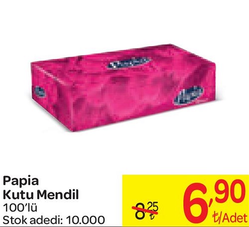 Papia Kutu Mendil 100'lü  image