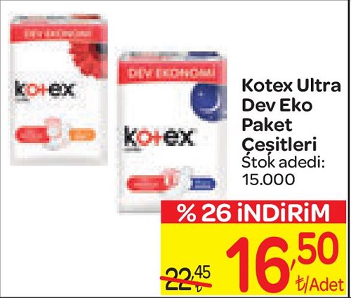 Kotex Dev Eko Paket Çeşitleri image