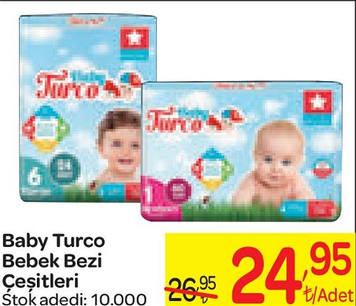 Baby Turco Bebek Bezi Çeşitleri image