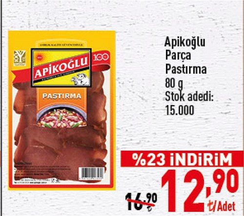 Apikoğlu Parça Pastırma 80 g image