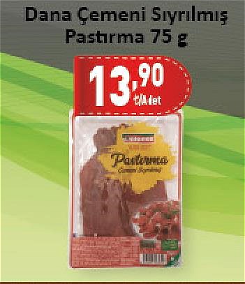 Polonez Dana Çemeni Sıyrılmış Pastırma 75 g image