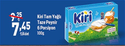 Kiri Tam Yağlı Taze Peynir 6 Porsiyon 100 g image