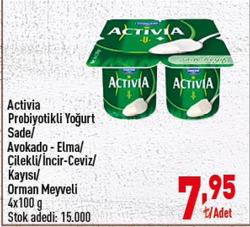 Activia Probiyotikli Yoğurt 4x100 g image