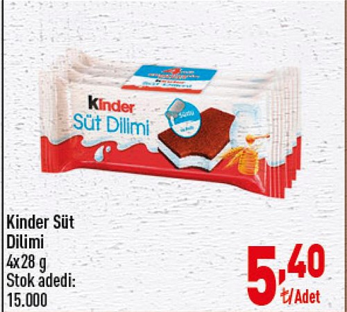 Kinder Süt Dilimi 4x28 gr image