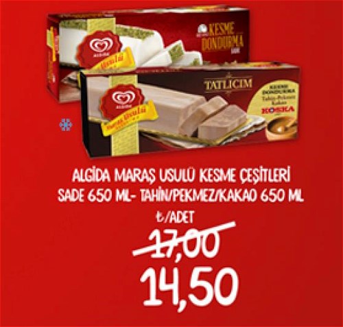 Algida Maraş Usulü Kesme Çeşitleri 650 ml image