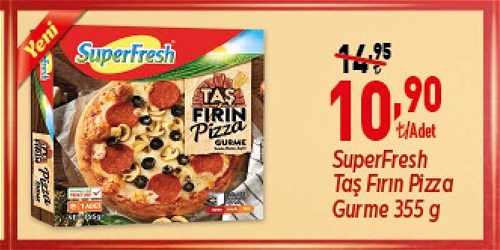 SuperFresh Taş Fırın Pizza Gurme 355 g İndirimde Market