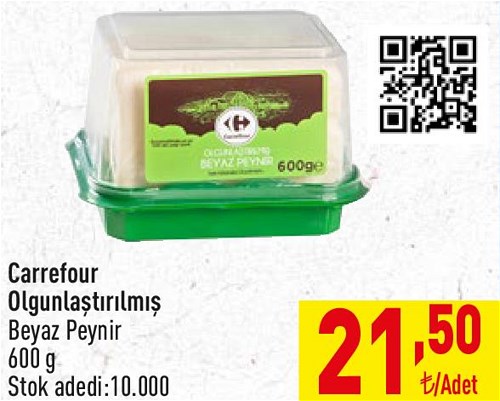 Carrefour Olgunlaştırılmış Beyaz Peynir 600 g image