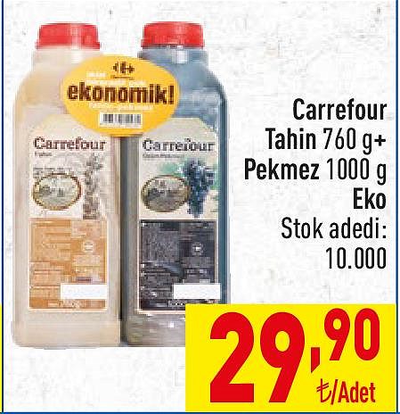 Carrefour Tahin 760 g+Pekmez 1000 g Eko image