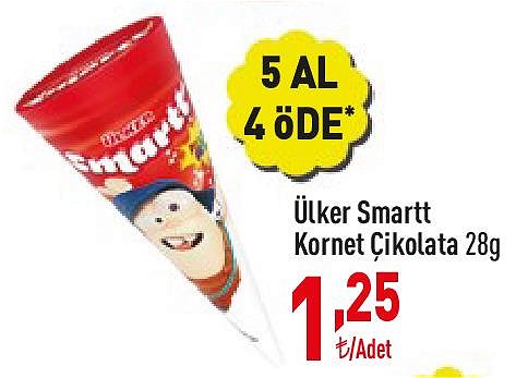 Ülker Smartt Kornet Çikolata 28 g image