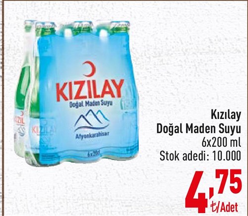 Kızılay Doğal Maden Suyu 6x200 ml image