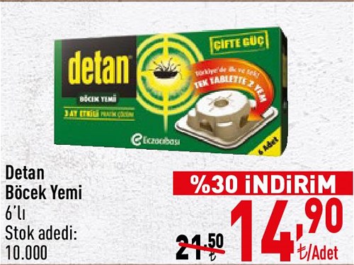 Detan Böcek Yemi 6'lı image