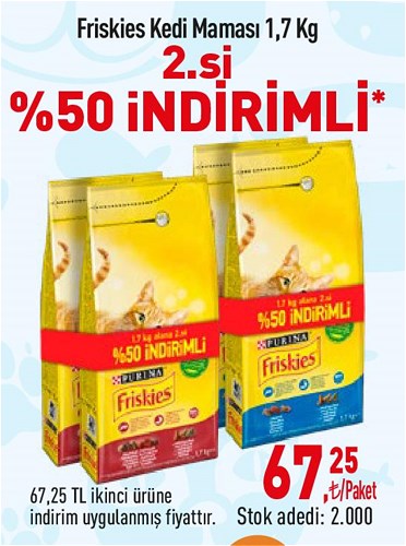 Friskies Kedi Maması 1,7 kg image