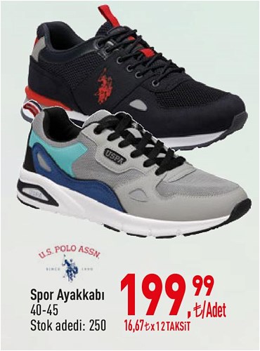 Us Polo Assn Spor Ayakkabı 40-45 image