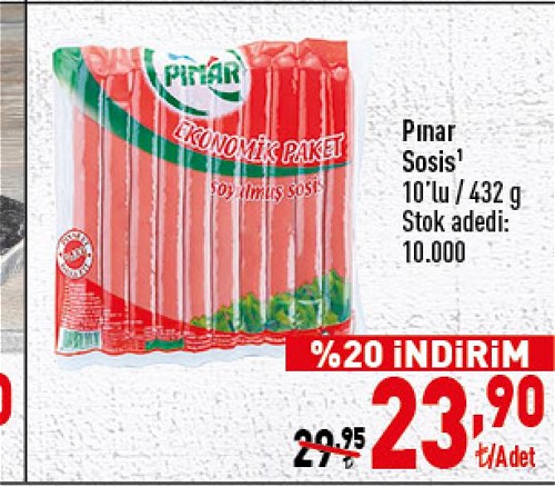 Pınar Sosis 10'lu 432 g image