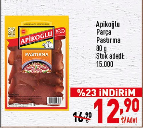 Apikoğlu Parça Pastırma 80 g image