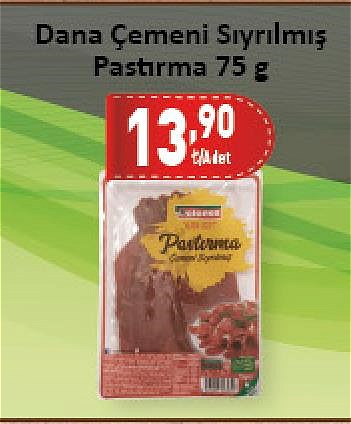 Polonez Dana Çemeni Sıyrılmış Pastırma 75 g image