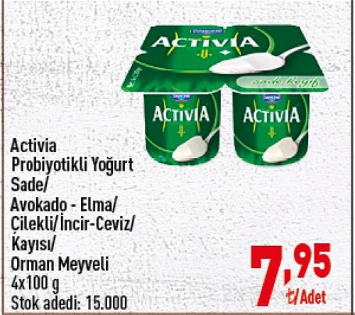 Activia Probiyotikli Yoğurt 4x100 g image