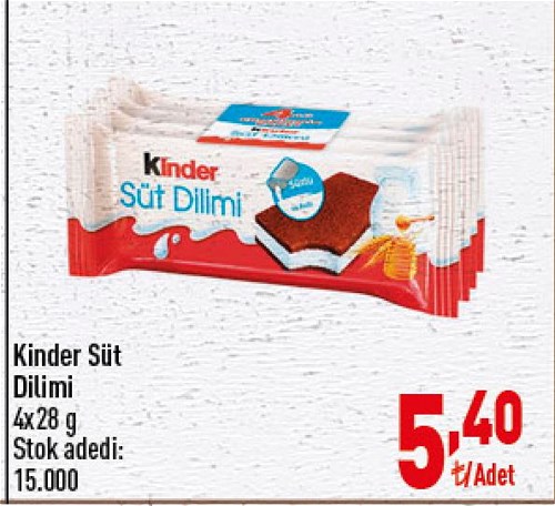 Kinder Süt Dilimi 4x28 gr image