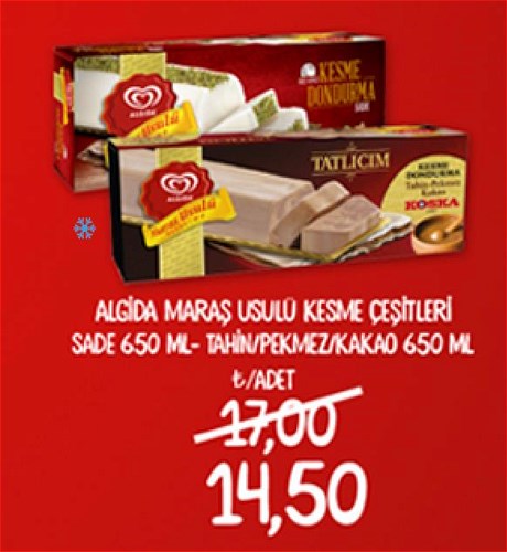 Algida Maraş Usulü Kesme Çeşitleri 650 ml image