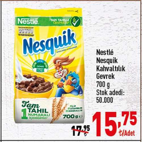 Nestle Nesquik Kahvaltılık Gevrek 700 g image