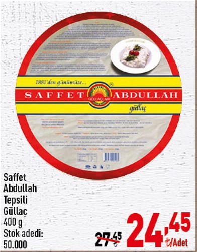 Saffet Abdullah Tepsili Güllaç 400 g image