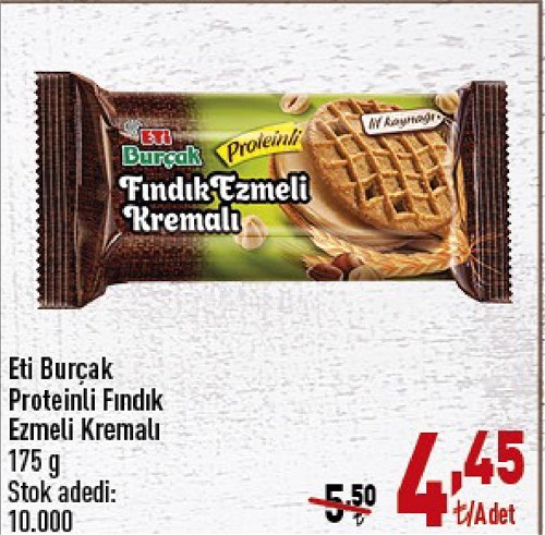 Eti Burçak Proteinli Fındık Ezmeli Kremalı 175 g image