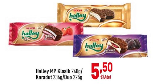 Ülker Halley MP Klasik 240 g/Karadut 263 g/Duo 225 g image