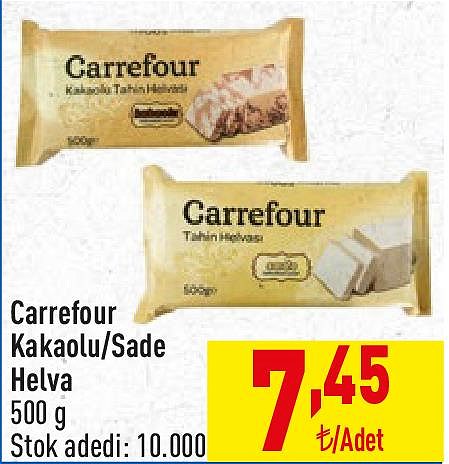 Carrefour Kakaolu/Sade Helva 500 g image