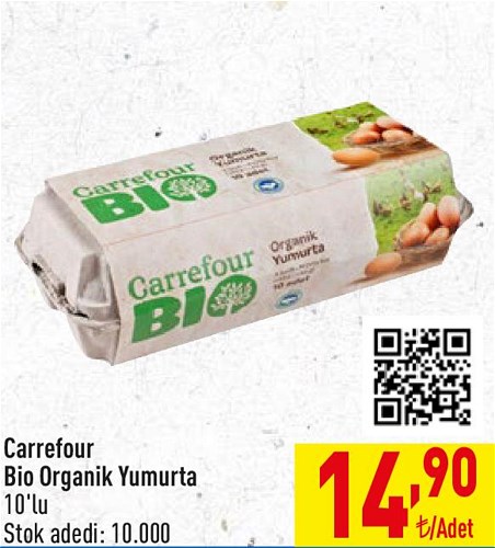 Carrefour Bio Organik Yumurta 10'lu image