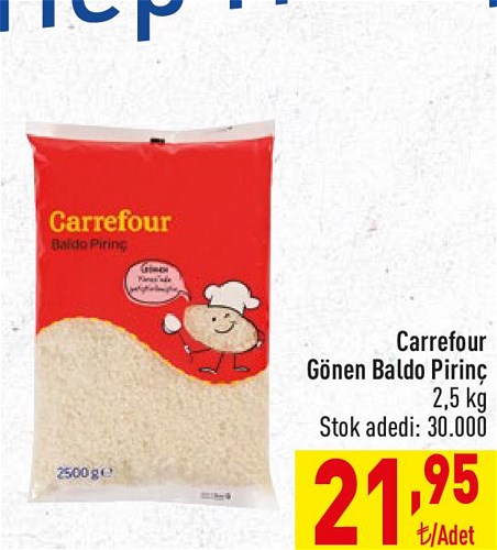 Carrefour Gönen Baldo Pirinç 2,5 kg image