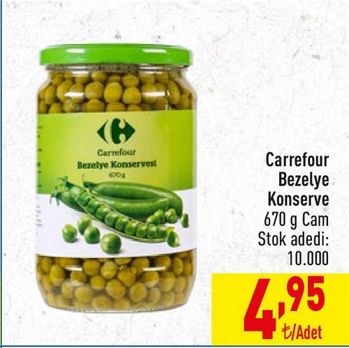 Carrefour Bezelye Konserve 670 g Cam image