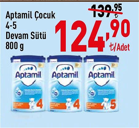 Aptamil Çocuk 4-5 Devam Sütü 800 g image