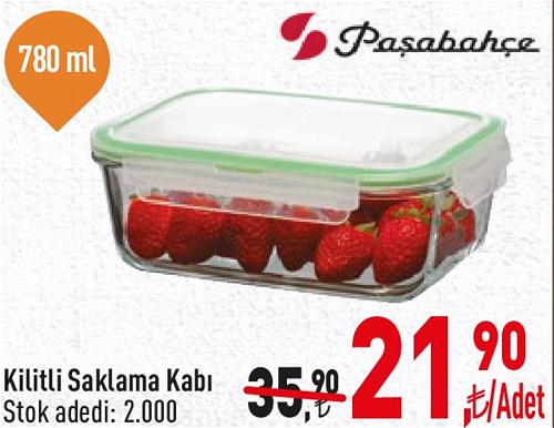 Paşabahçe Kilitli Saklama Kabı 780 ml image