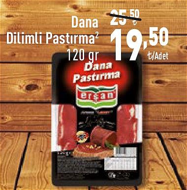 Erşan Dana Dilimli Pastırma 120 gr image