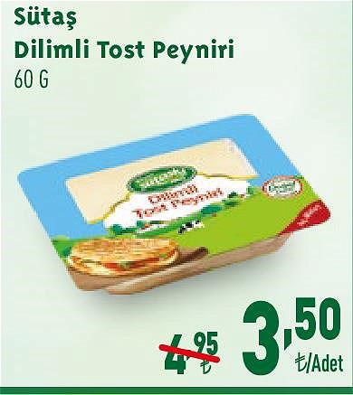 Sütaş Dilimli Tost Peyniri 60 g image