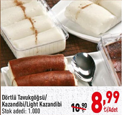 Dörtlü Tavukgöğsü/Kazandibi/Light Kazandibi image