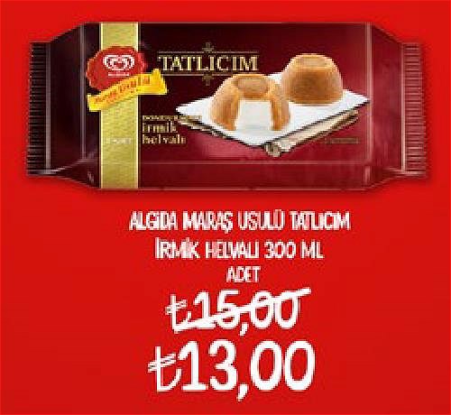 Algida Maraş Usulü Tatlıcım İrmik Helvalı 300 ml image