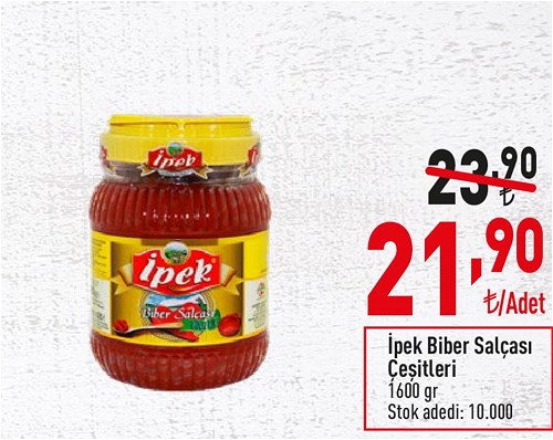 İpek Biber Salçası Çeşitleri 1600 gr image