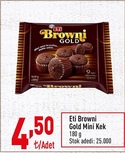 Eti Browni Gold Mini Kek 180 g image