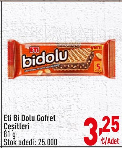 Eti Bi Dolu Gofret Çeşitleri 81 g image