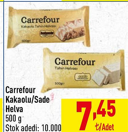 Carrefour Kakaolu/Sade Helva 500 g image