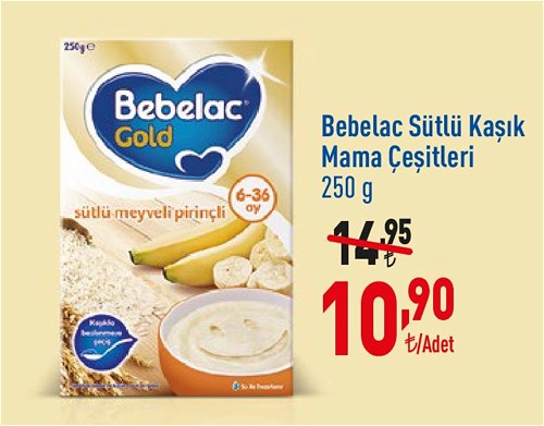 Bebelac Sütlü Kaşık Mama Çeşitleri 250 g image