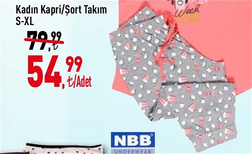 Kadın Kapri/Şort Takımı image