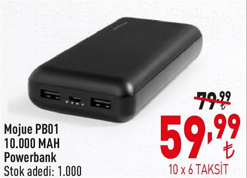 Mojue PB01 10.000 MAH Powerbank image