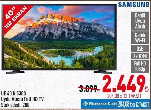 Samsung UE40N5300 Uydu Alıcılı Full Hd Tv image