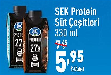 Sek Protein Süt Çeşitleri 330 ml image