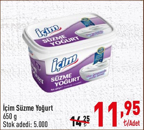 İçim Süzme Yoğurt 650 g image